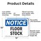 Signmission Floor Stock, 14 in W x Rectangle, Aluminum OS-2PACK-NS-A-1014-L-12795 - alternate 6